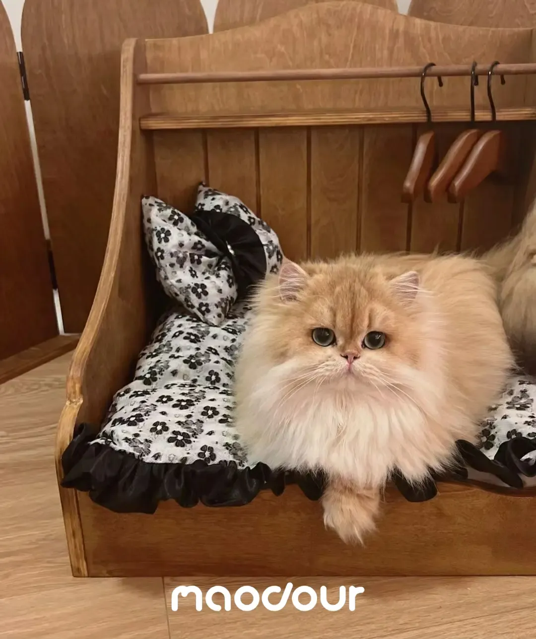 Nordic Vintage Solid Wood Pet Bed — construction detail 16