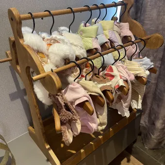 Danish Vintage Pet Clothes Hanger Rack from a delivered production order