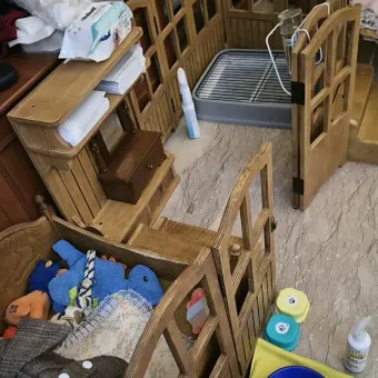Portable Danish Pet Clothes Rack from a delivered production order
