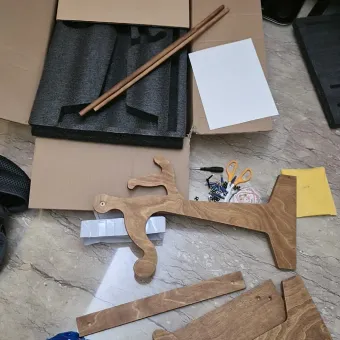 Portable Danish Pet Clothes Rack from a delivered production order