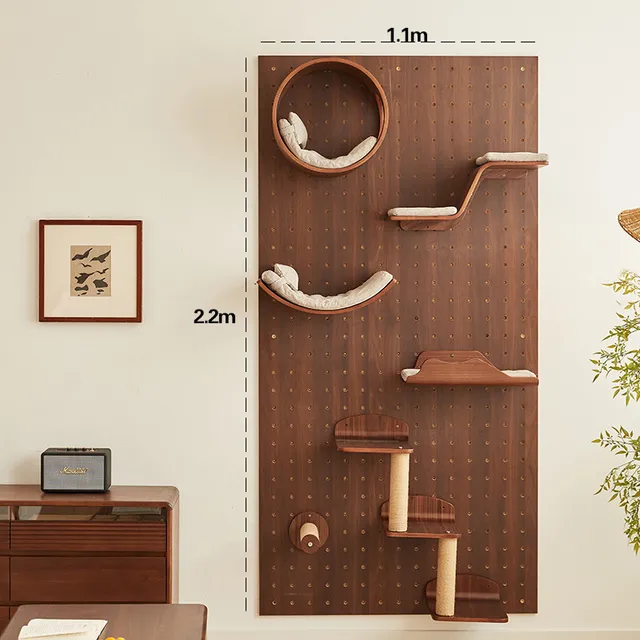 wall-mounted cat climbing system manufacturer - Modular Wall-Mounted Cat Climbing System, view 2
