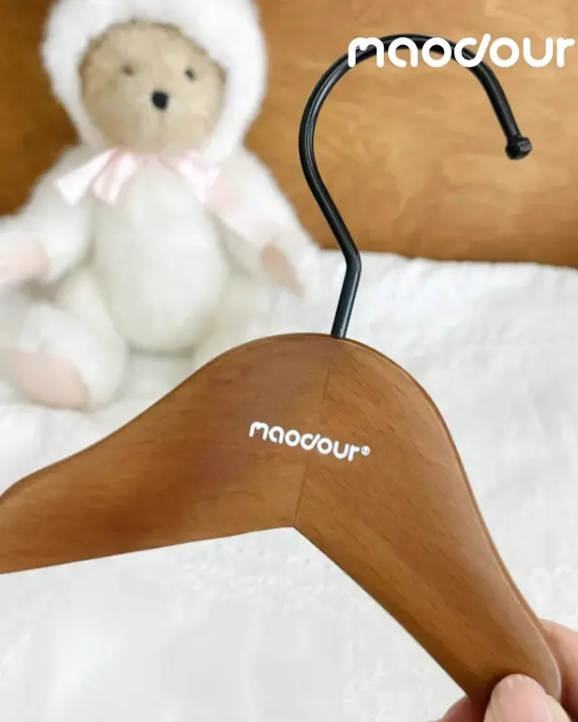 wooden pet wardrobe manufacturer - Vintage Mini Wooden Pet Clothes Hangers, view 1