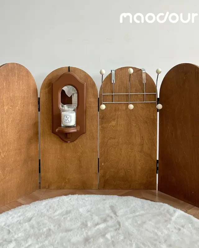 wooden pet screen divider manufacturer - Vintage Wooden Pet Screen Divider, view 1