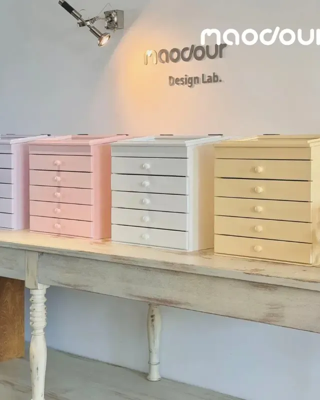wooden pet furniture manufacturer - Pastel Summer Pet Hair Clip Cabinet, view 1