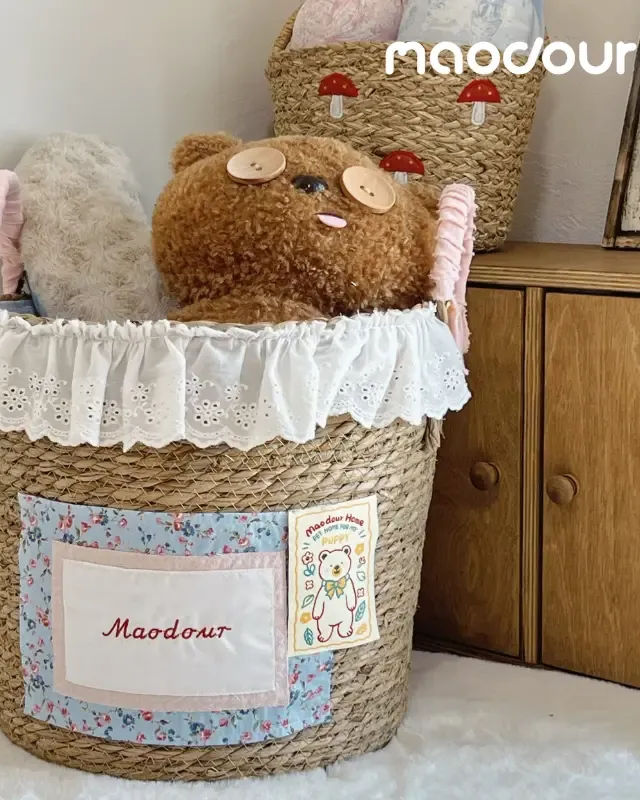 wooden pet storage manufacturer - Bear Pet Storage Basket, view 1