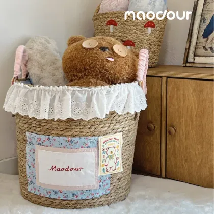Bear Pet Storage Basket — wooden pet furniture for OEM production