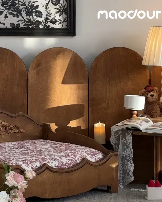 wooden pet screen divider manufacturer - Vintage Wooden Pet Screen Divider, view 2
