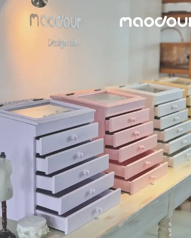 wooden pet furniture manufacturer - Pastel Summer Pet Hair Clip Cabinet, view 2