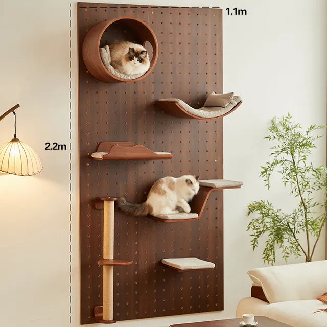 wall-mounted cat climbing system manufacturer - Modular Wall-Mounted Cat Climbing System, view 3