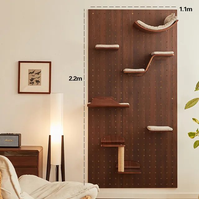 wall-mounted cat climbing system manufacturer - Modular Wall-Mounted Cat Climbing System, view 4