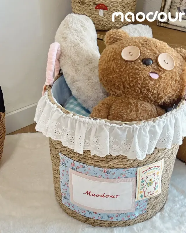 wooden pet storage manufacturer - Bear Pet Storage Basket, view 3