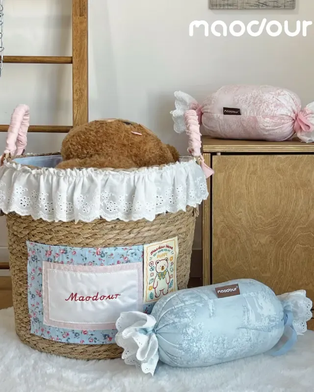 wooden pet storage manufacturer - Bear Pet Storage Basket, view 4