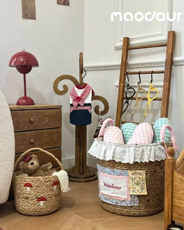 wooden pet storage manufacturer - Bear Pet Storage Basket, view 5