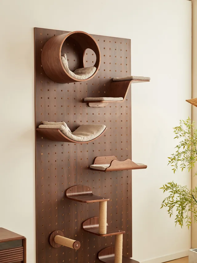 wall-mounted cat climbing system manufacturer - Modular Wall-Mounted Cat Climbing System, view 5