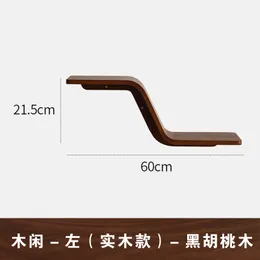 Offset step — left / wood