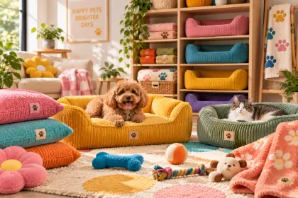 Dopamine Color Collection — wooden pet furniture for OEM and wholesale production