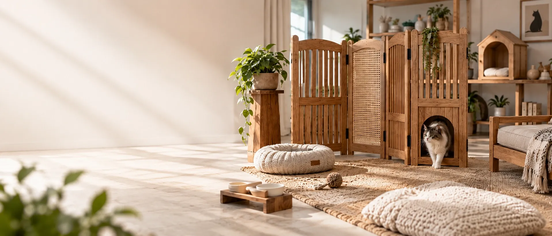 Room Dividers & Pet Decor produced at the Foshan workshop