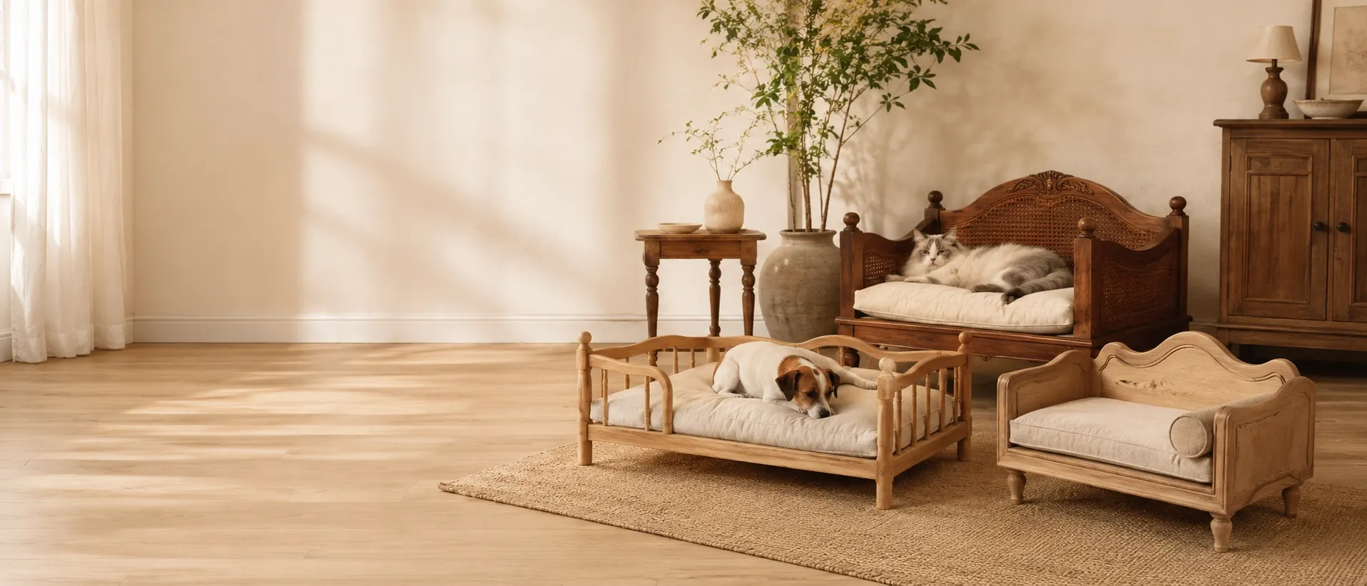 Vintage Pet Beds, Sofas & Bedding produced at the Foshan workshop