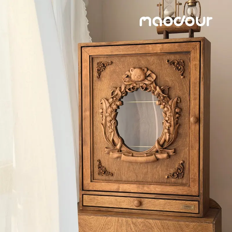 Vintage Bear Pet Wardrobe with Drawer