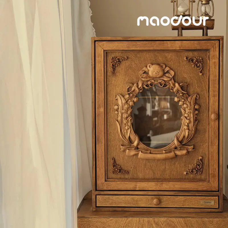 pet accessory wall rack - Vintage Bear Pet Wardrobe with Drawer